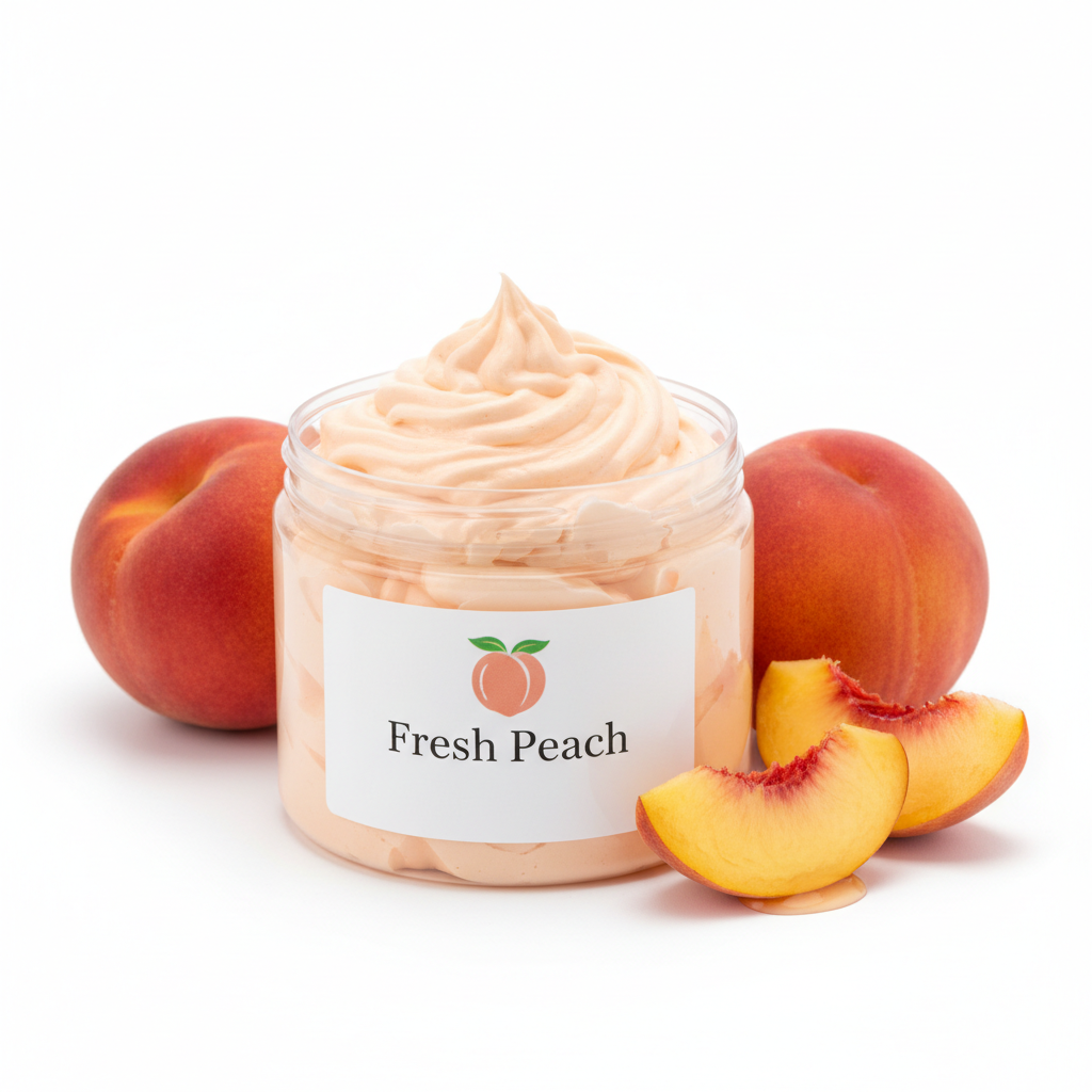 Fresh Peach Whipped Body Butter - Angle