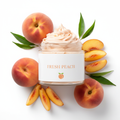 Fresh Peach Whipped Body Butter - jar with label
