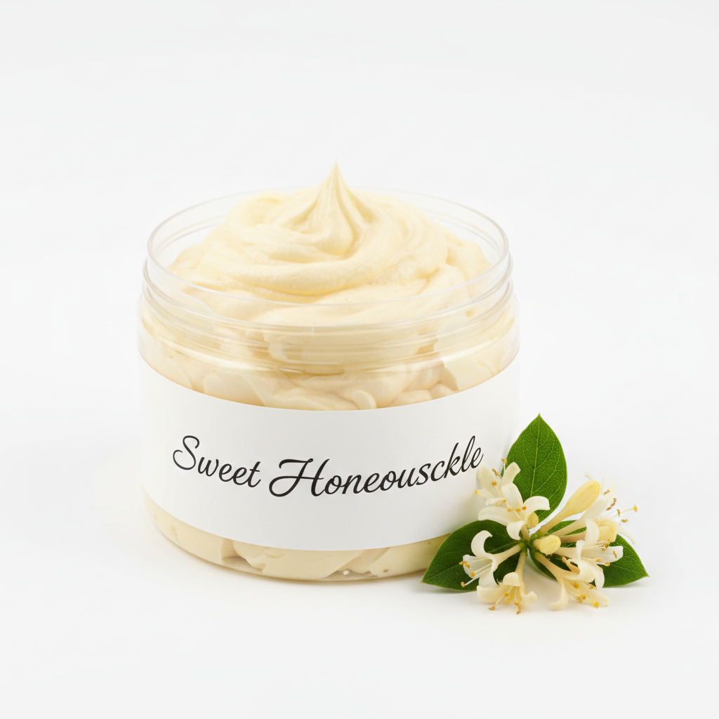 Sweet Honeysuckle Whipped Body Butter - Angle