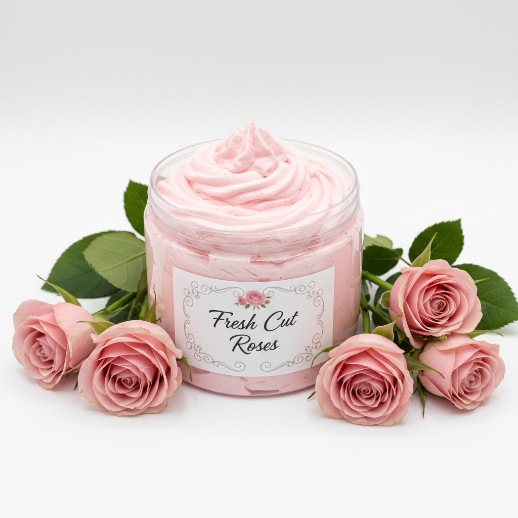 Fresh Cut Roses Whipped Body Butter - Angle