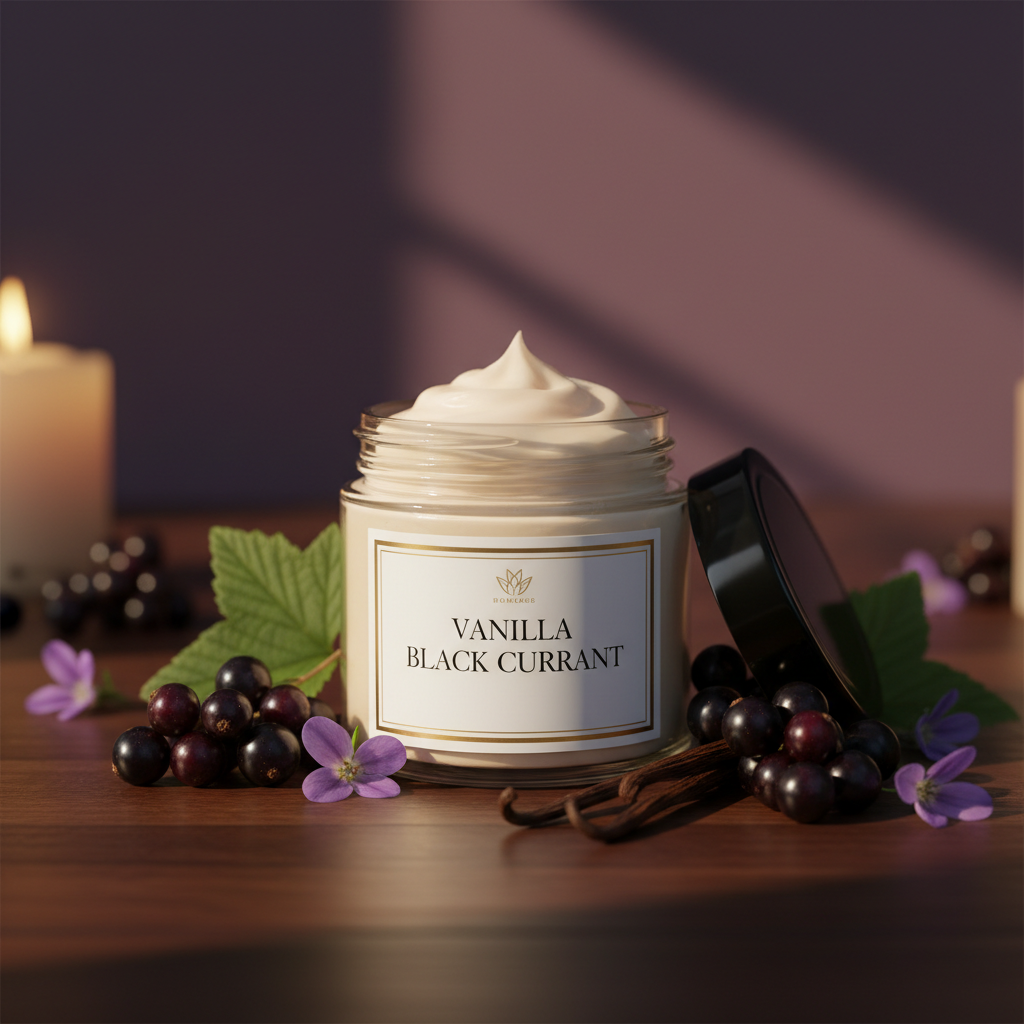 Vanilla Black Currant Whipped Body Butter - lifestyle
